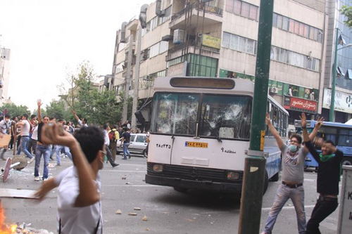 Chaos in Iran: Streets of Tehran after Presidential Elections Chaos in Iran: Streets of Tehran after Presidential Elections