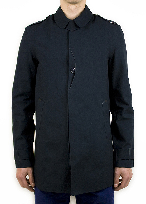 Woolrich John Rich & Bros. Navy Mackintosh Trench