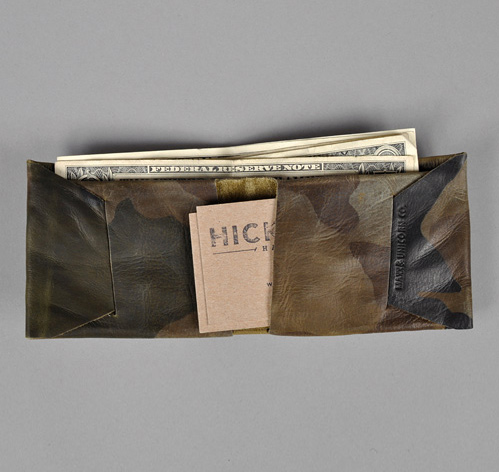 Maxx & Unicorn Camouflage Washed Leather Wallet