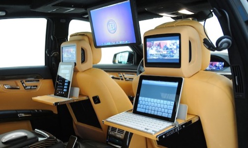 Mobile Office | Brabus iBusiness SV12 R for MBenz S 600 [iPads Included]