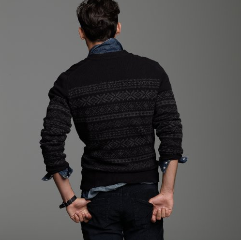 Muted | J.Crew Lambswool Fair Isle Cardigan