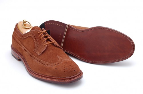 In Stock | Alden Snuff Suede Longwing Blucher