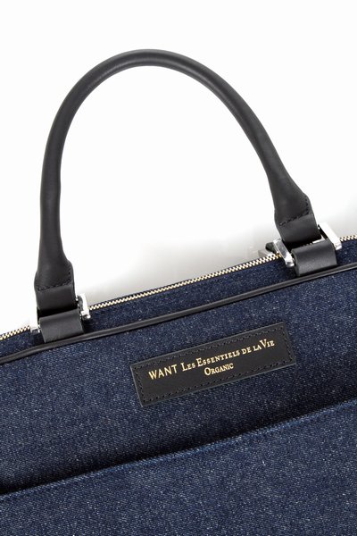 Want Les Essentiels De La Vie Haneda Denim Laptop Bag