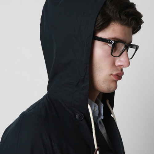 Band of Outsiders Hooded Double-Breasted Peacoat