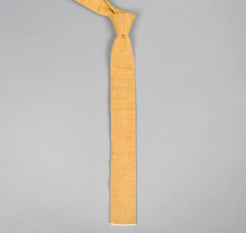 The Hill-Side Selvedge Chambray Turmeric Necktie