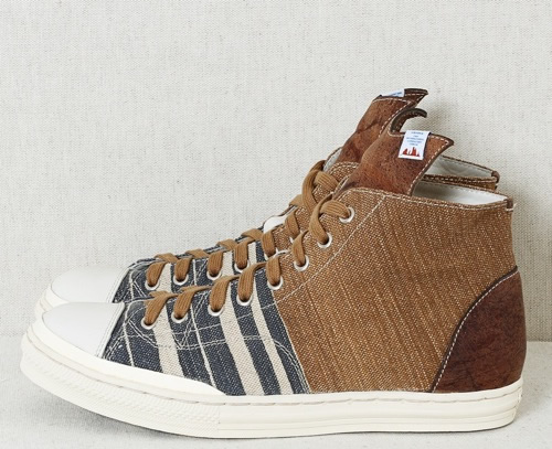 visvim Lauda Stripe-Folk High Top Sneaker